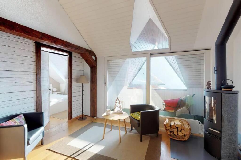 Charmant Et Lumineux Appartement Duplex A Charmey Buitenkant foto